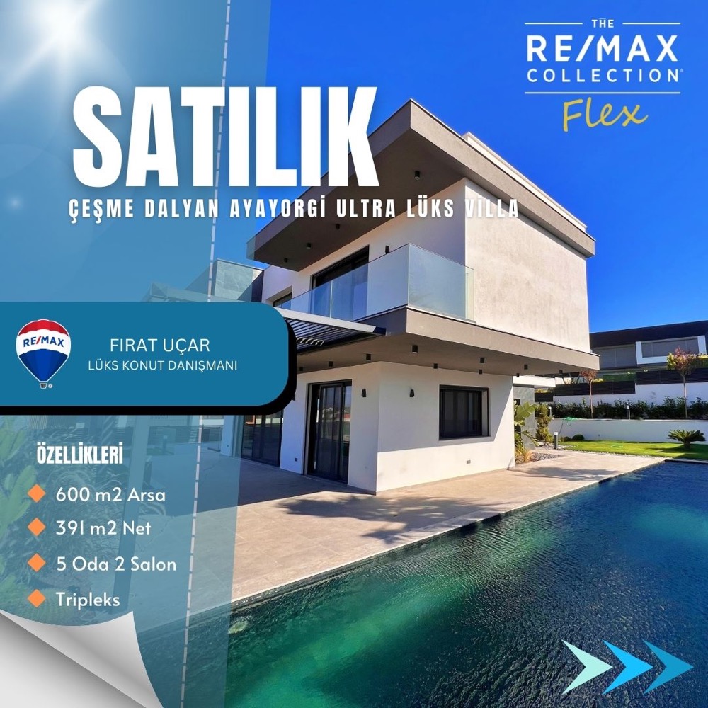 Fırat Uçar 'dan Çeşme Ayayorgi-Dalyan Bölgesinde Ultra Lux Villa