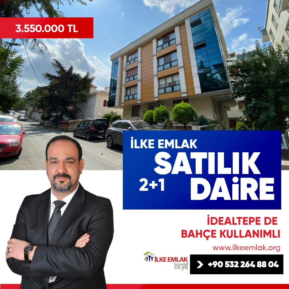 İdealtepe Mahallesi'nde, | Satılık Daire -Marmara'ya yakın, balkonlu ve 90m2 genişliğinde 2+1 daire 